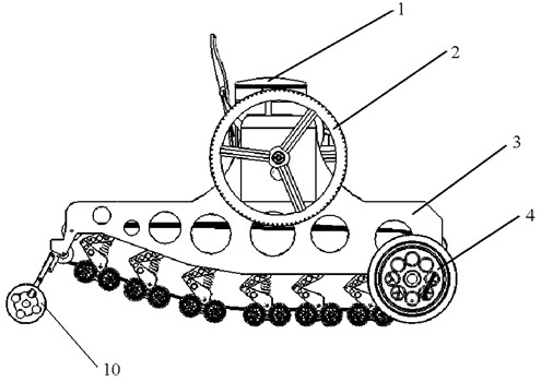 Independent self-help barrier-free wheelchair