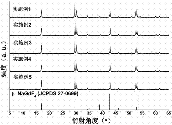 Polyacrylic acid modified rod-shaped monodisperse nagdf  <sub>4</sub> :yb  <sup>3+</sup> ,er  <sup>3+</sup> Upconversion Phosphor