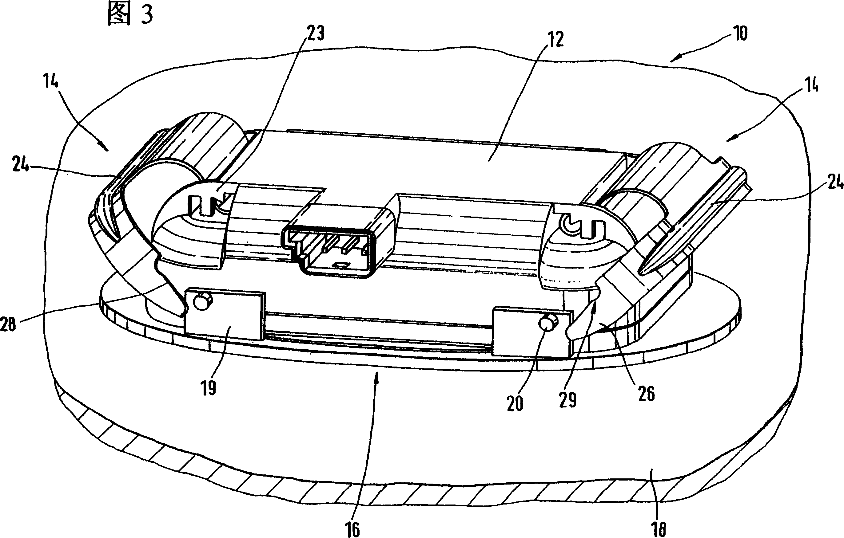 Sensor for optically detecting foreign bodies, particularly rain drops on a glass pane