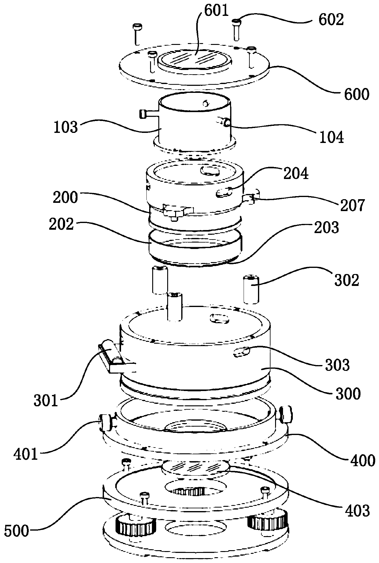 Horizontal reference device by adopting low-melting-point alloy and leveling method thereof