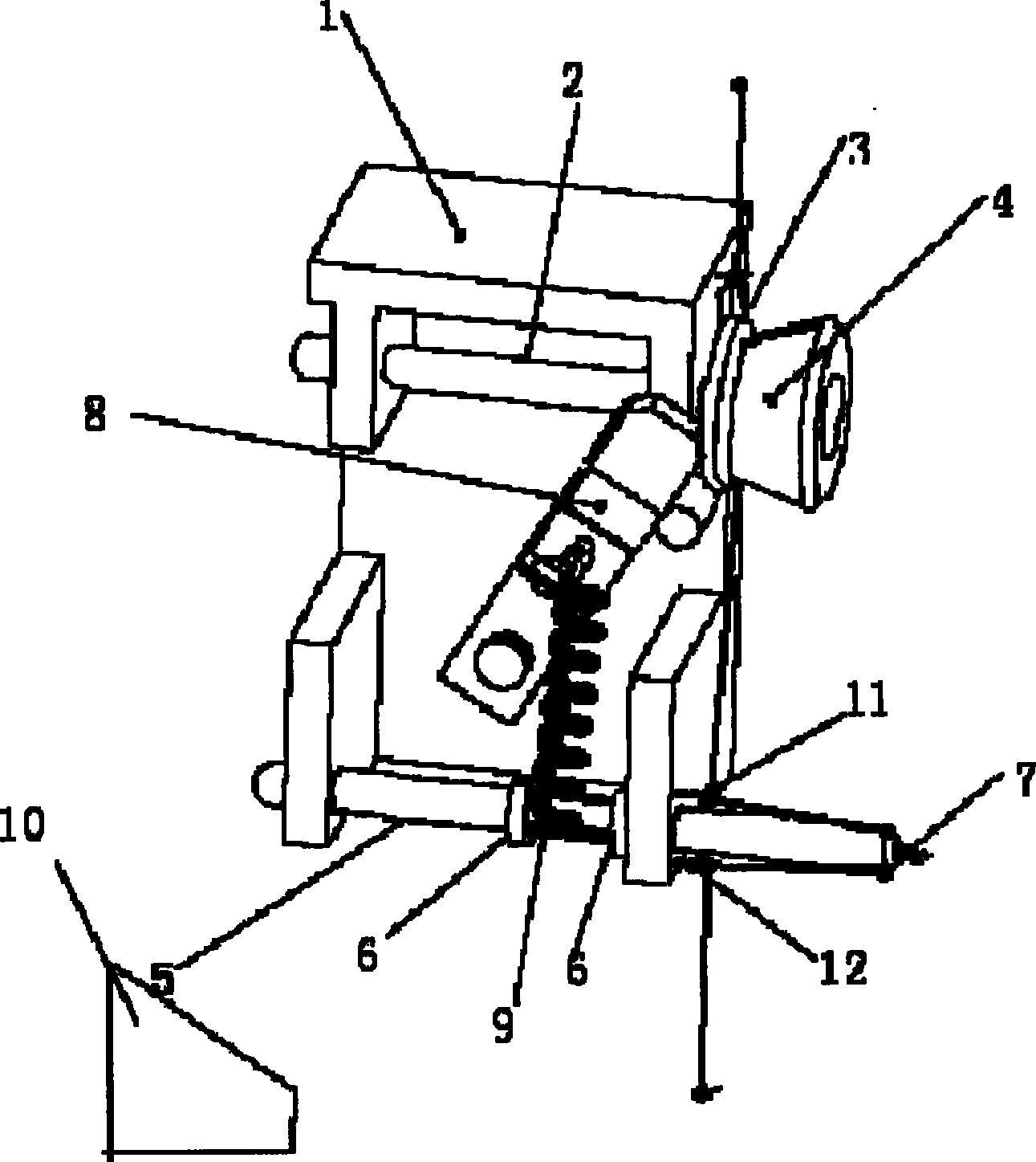 Thickness changing sewing needle rod wire selecting mechanism