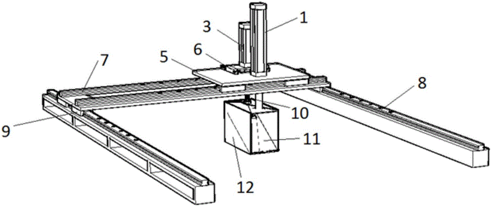 Rolling stone releasing apparatus for indoor test and rolling stone releasing test method