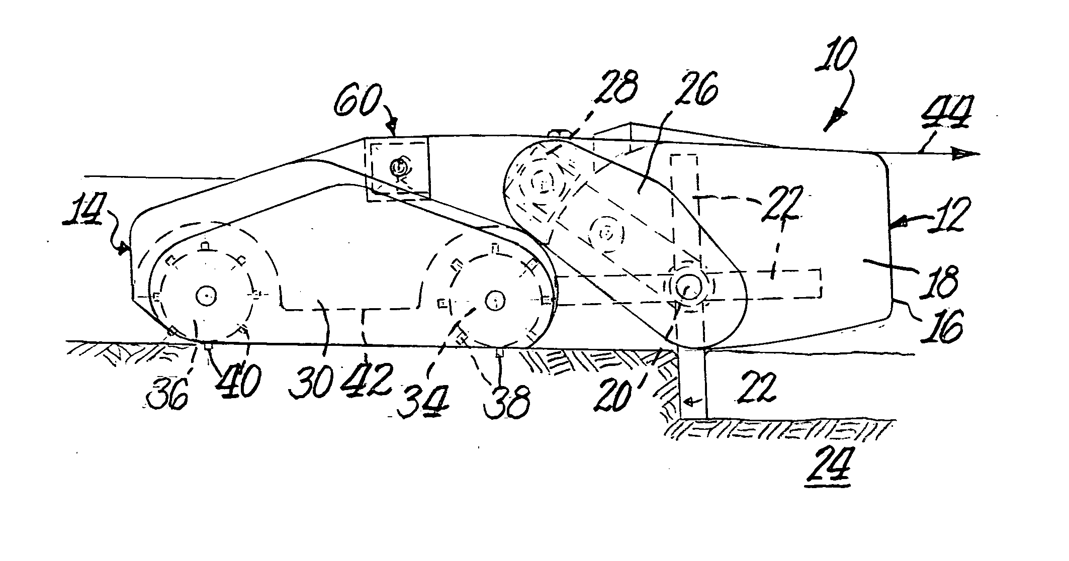 Combined digger and mushroom compost compacting assembly