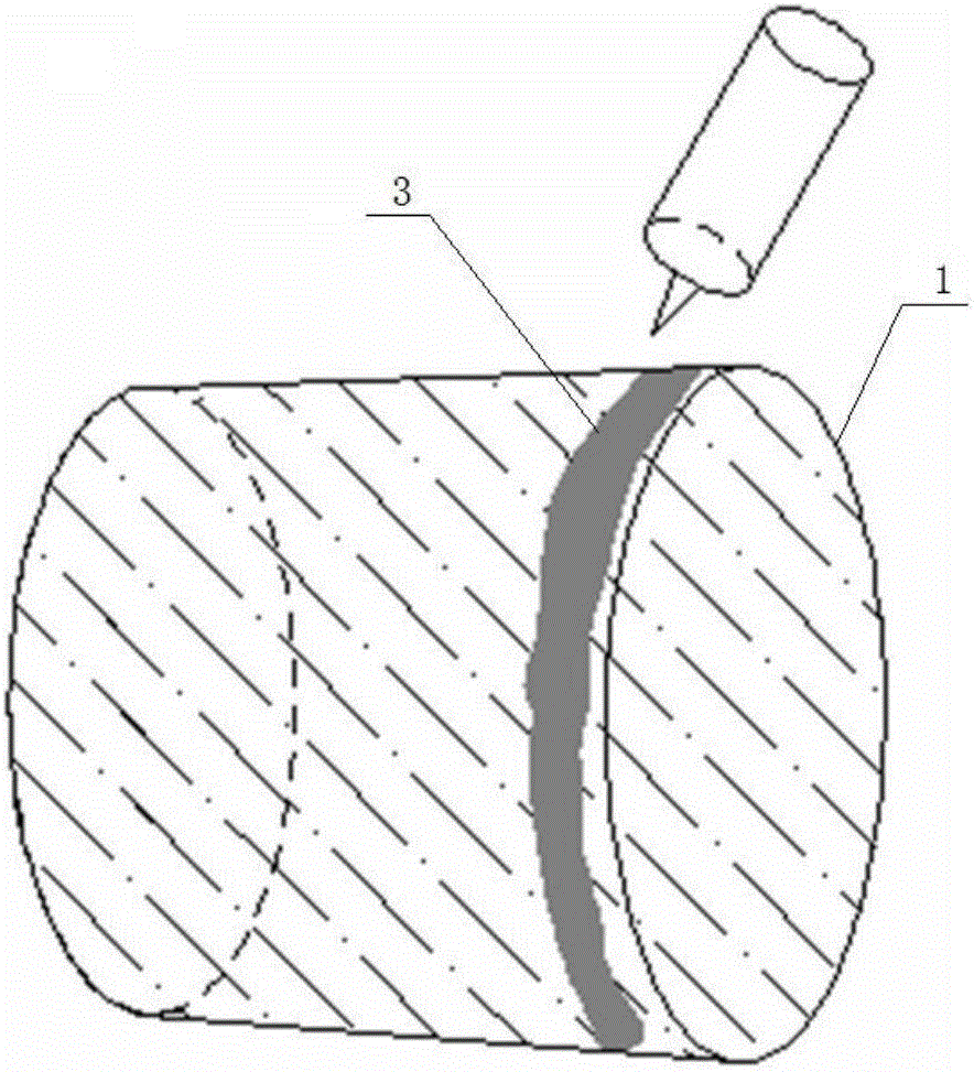 Sealing method for impermeability test of concrete