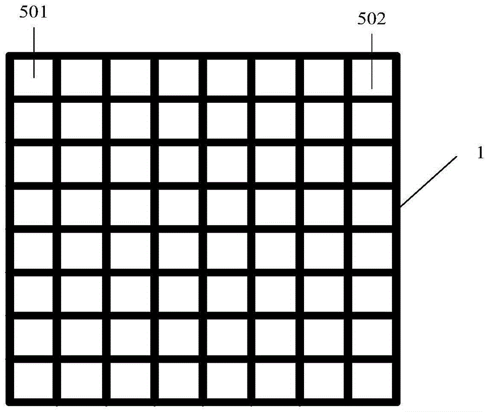 Electrochromic device for screening solid inorganic electrochromic materials at high throughput and manufacturing method of electrochromic device