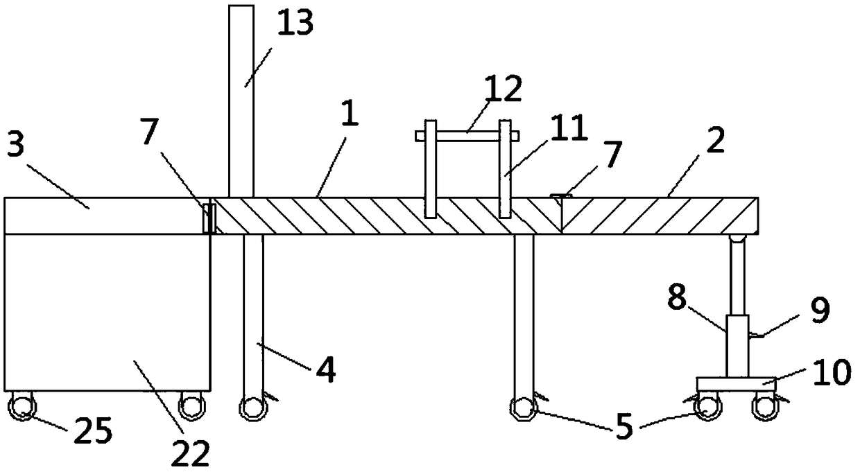 Adjustable obstetric bed for obstetric nursing