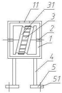 Powder coating device for electric wire and cable