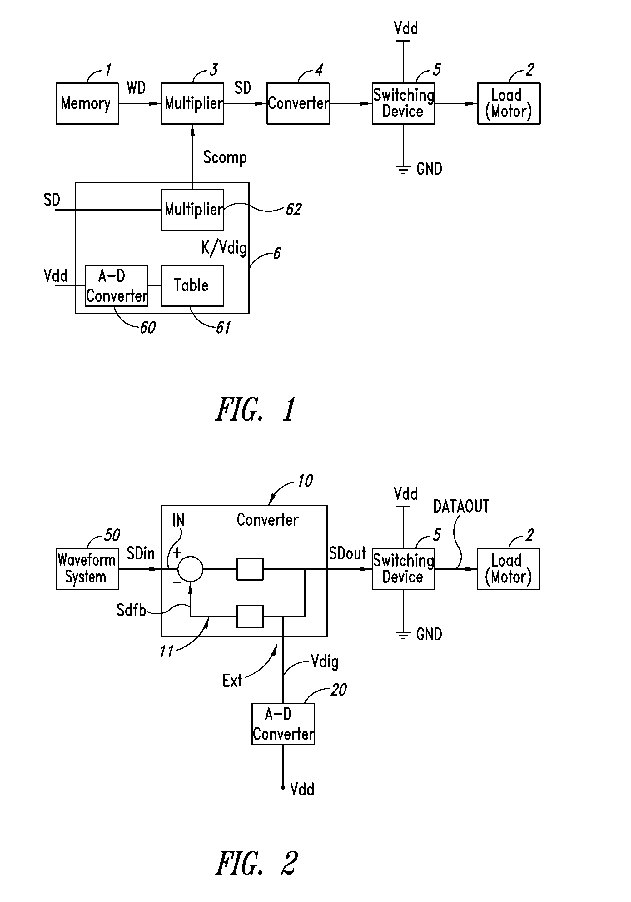 Control apparatus for a load supply device