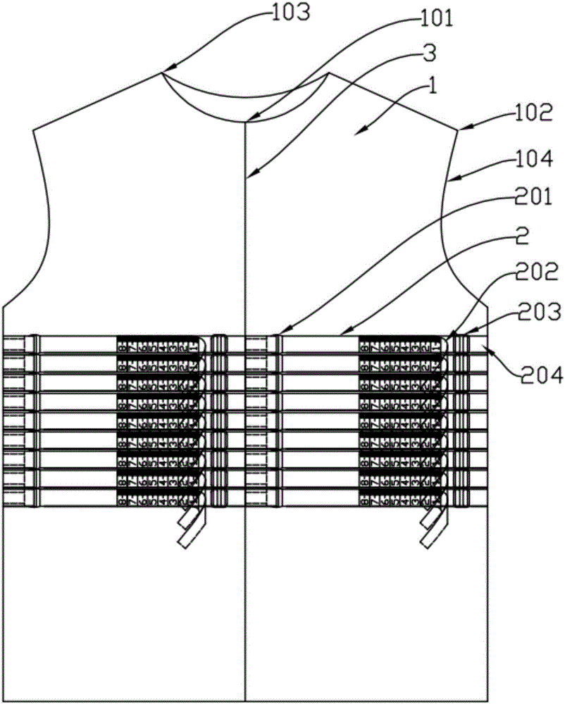 Measuring clothing, and measuring clothing-based measuring method