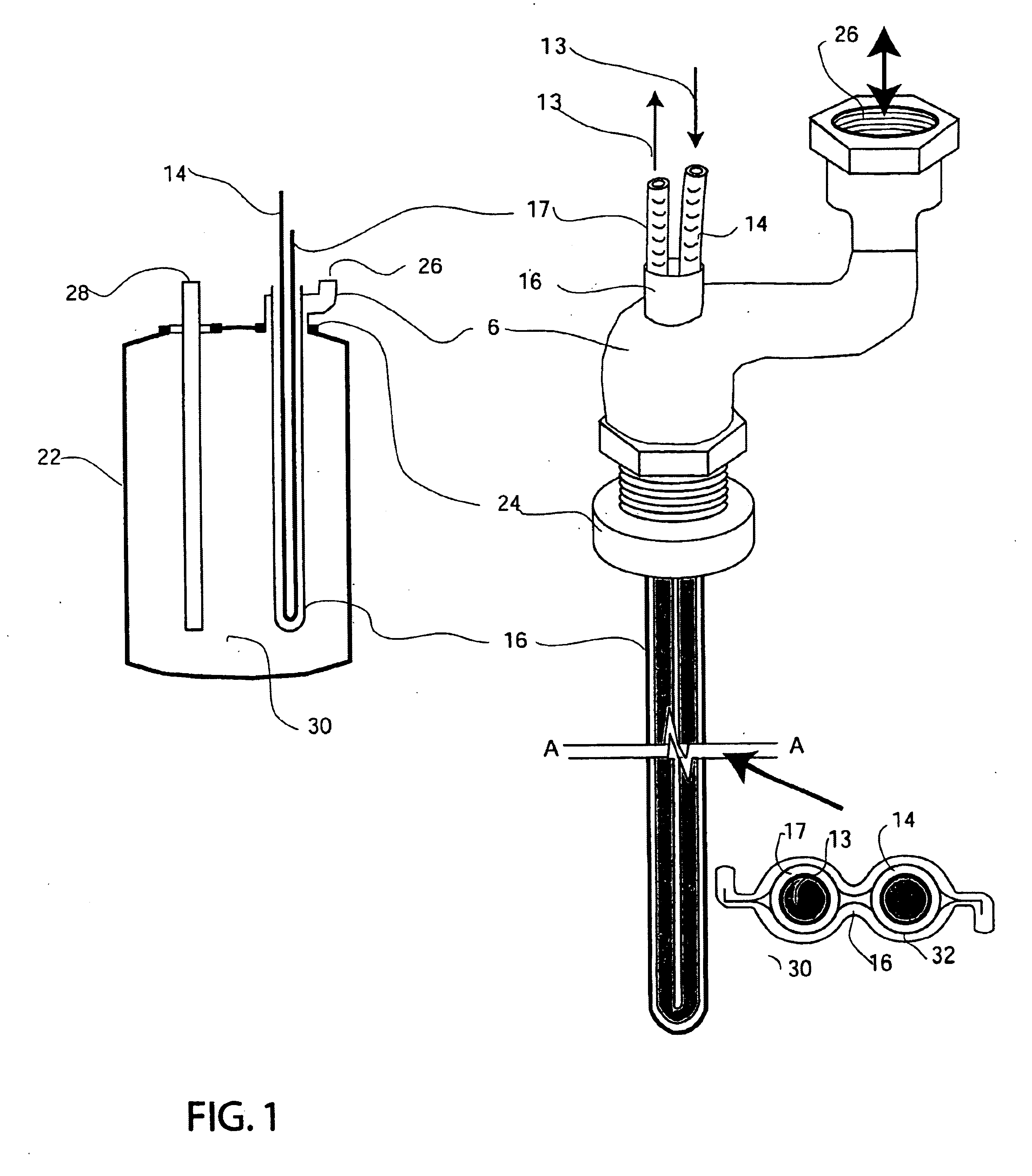 Internal water tank solar heat exchanger