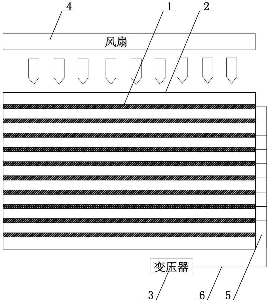 Special high-energy excited state electron generation electrode for closed space