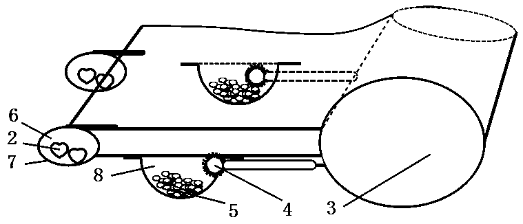 Seed-carrying combined drip irrigation band and manufacturing method thereof