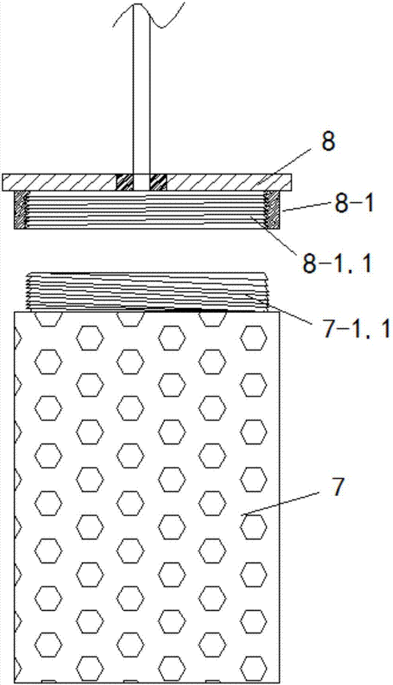 Vertical sand-washing device for logging