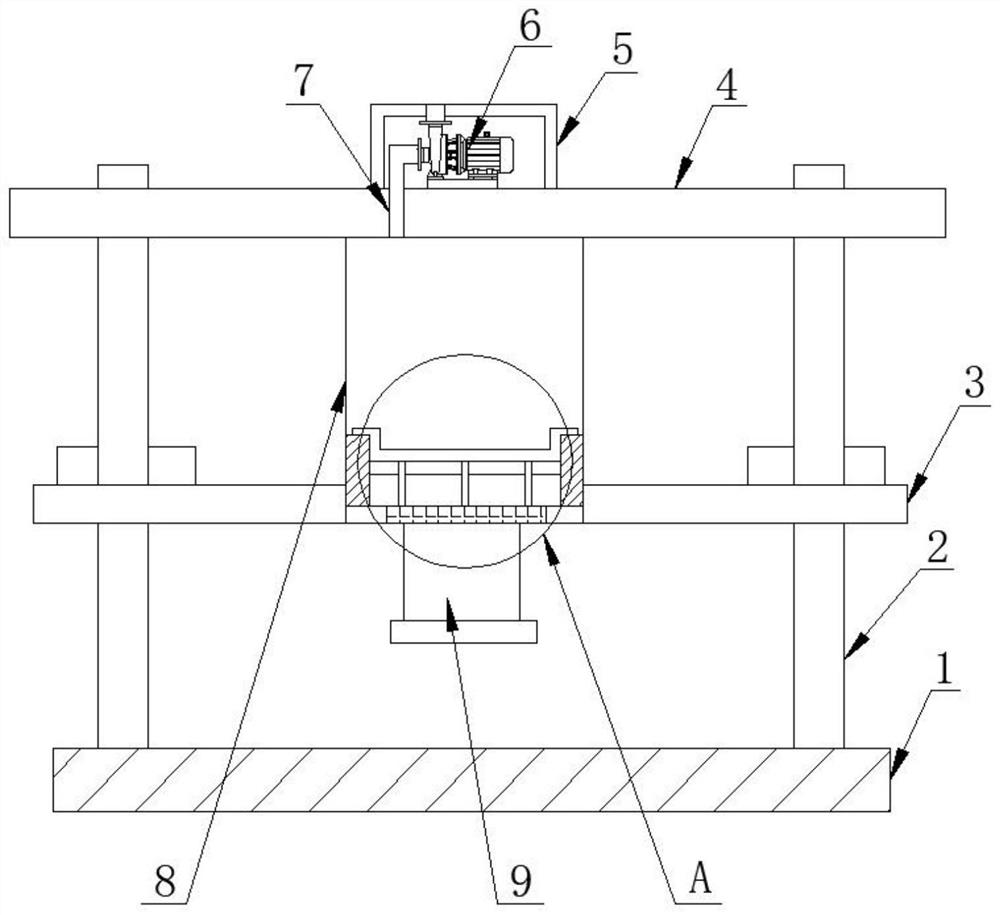 Demoulding mechanism of vacuum plastic-absorbing forming mould