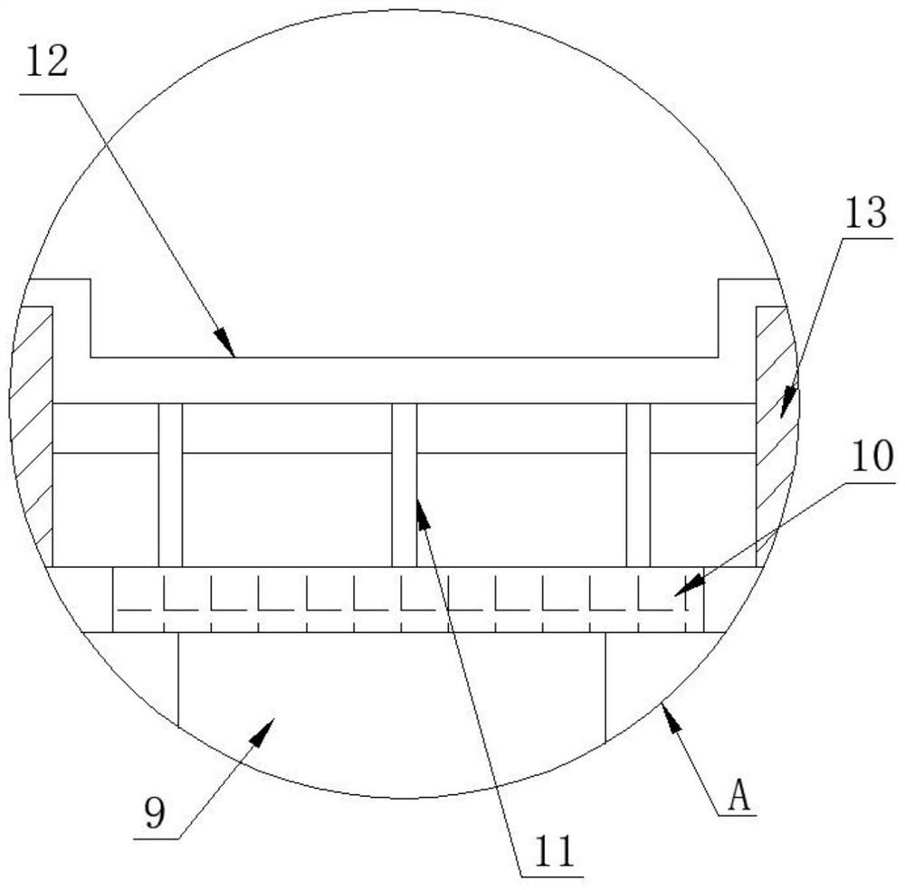 Demoulding mechanism of vacuum plastic-absorbing forming mould