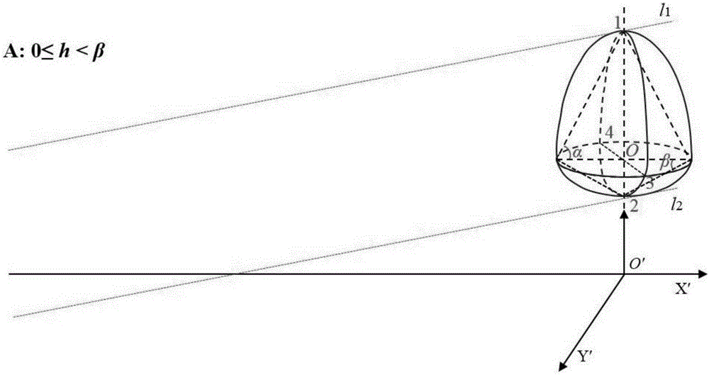 Method to determine projection boundary of the crown of young apple tree