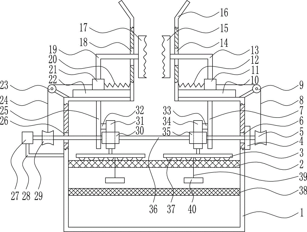 Device used for quickly squeezing peanut oil in factory