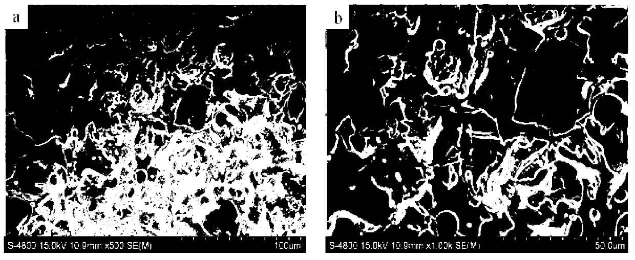 Composite electrode material containing reactive plasma spraying nanometer TiN middle layer and preparation method thereof