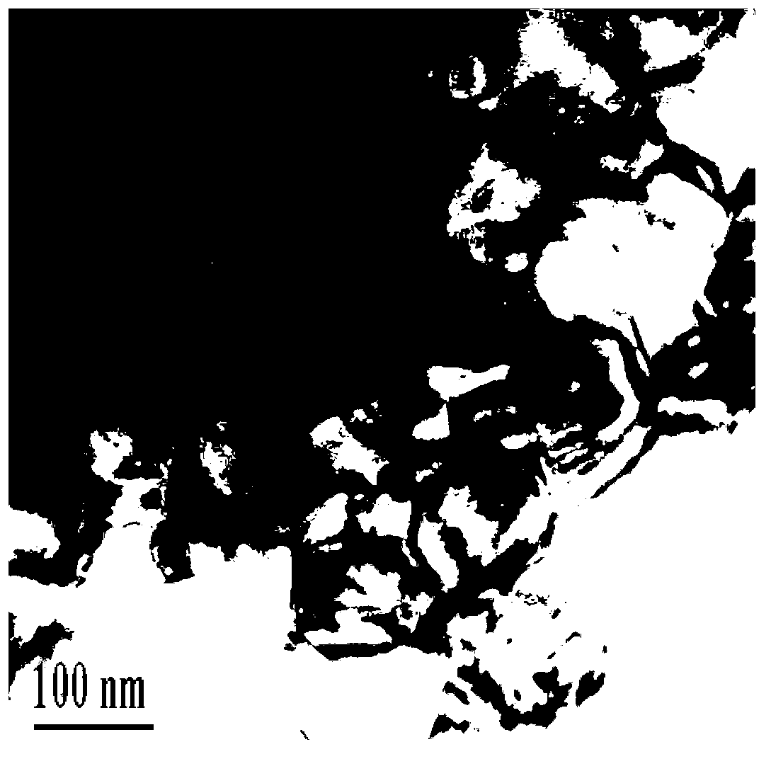 Composite electrode material containing reactive plasma spraying nanometer TiN middle layer and preparation method thereof