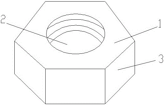 Nut dedicated to explosion-proof equipment