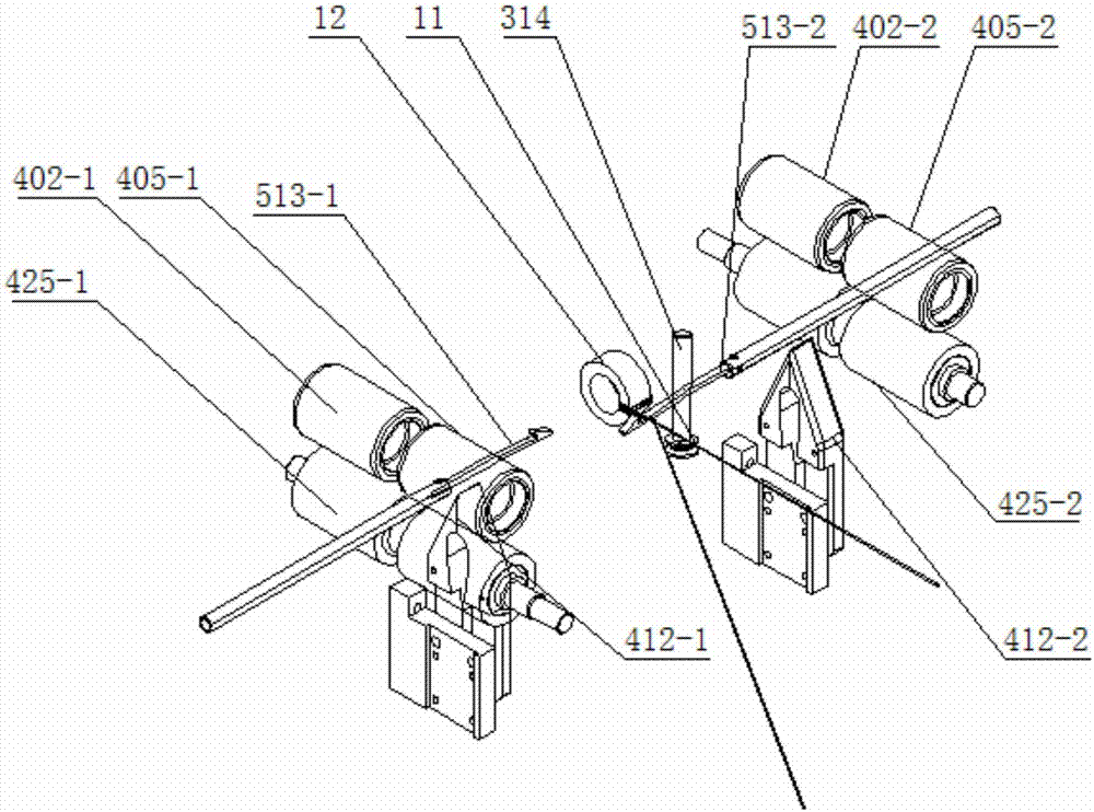 Long-travel magnetic ring winding machine