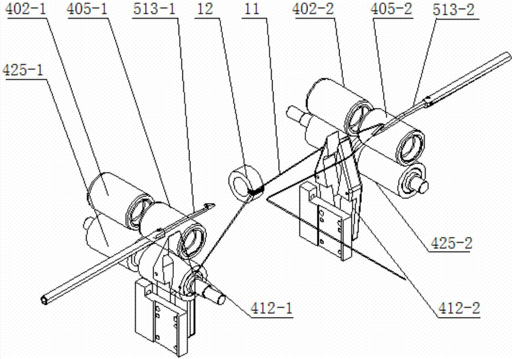 Long-travel magnetic ring winding machine