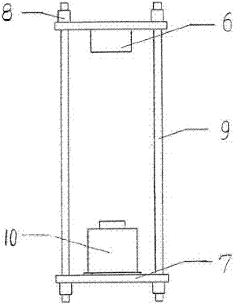 Concrete test loading device and test method under load and multifactor coupling