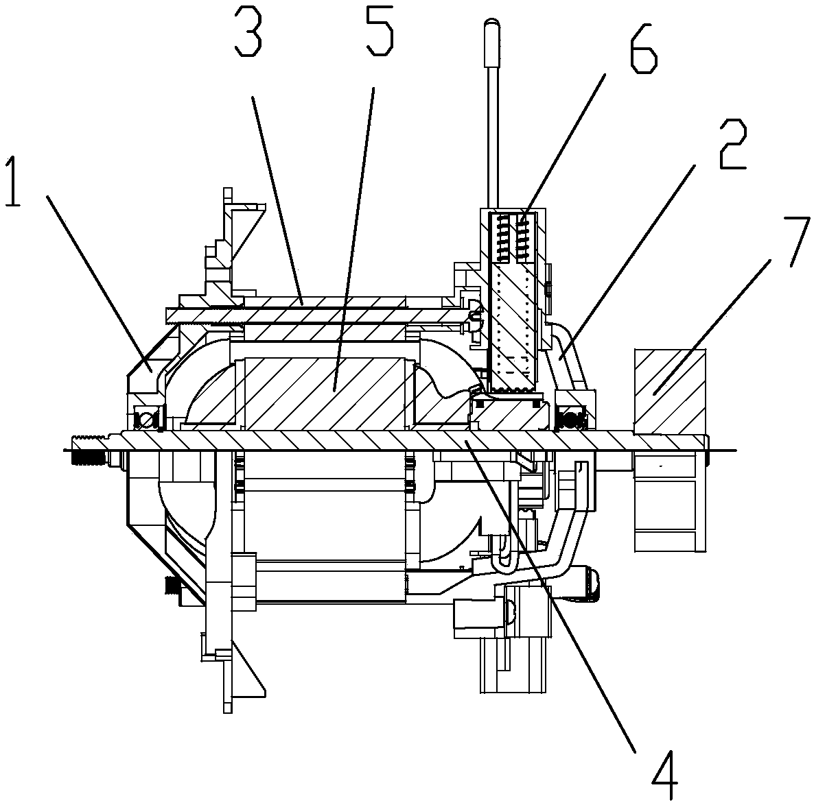 AC series excitation motor