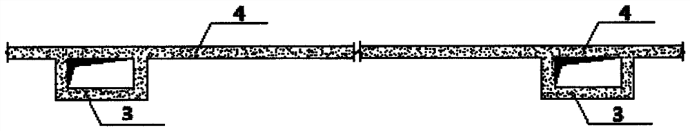 Floor system comprising box beams and construction method thereof