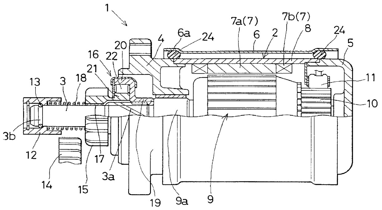 Brush holding device