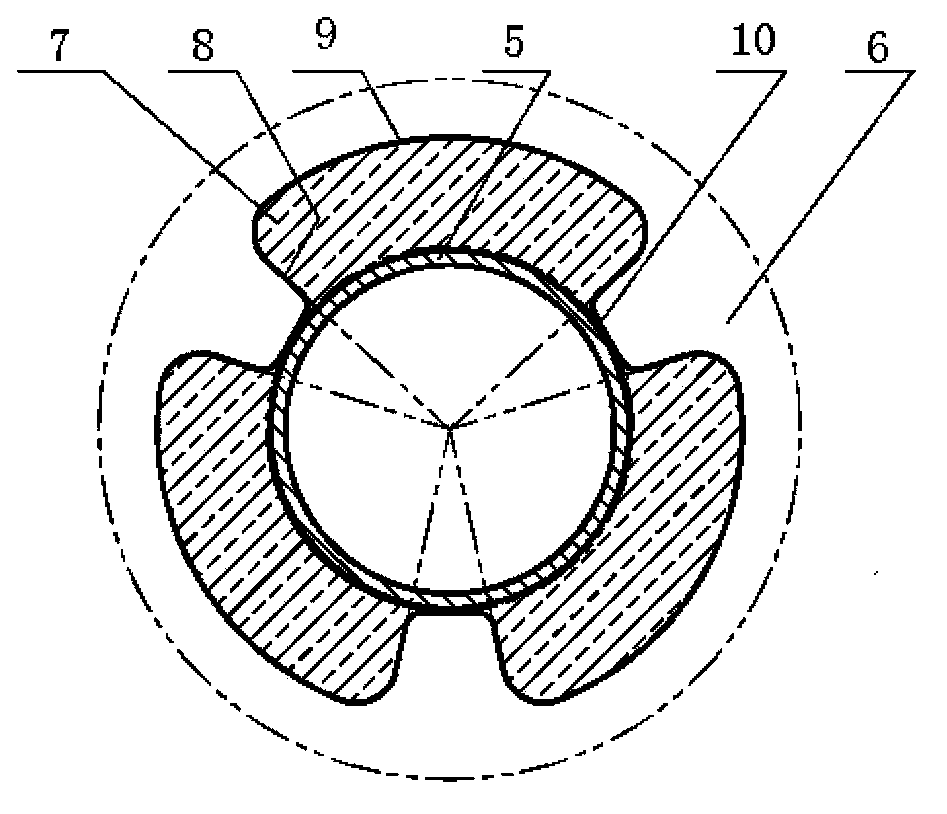 Novel supporting device for steam generator heat exchange tubes of pressurized water reactor nuclear power plant