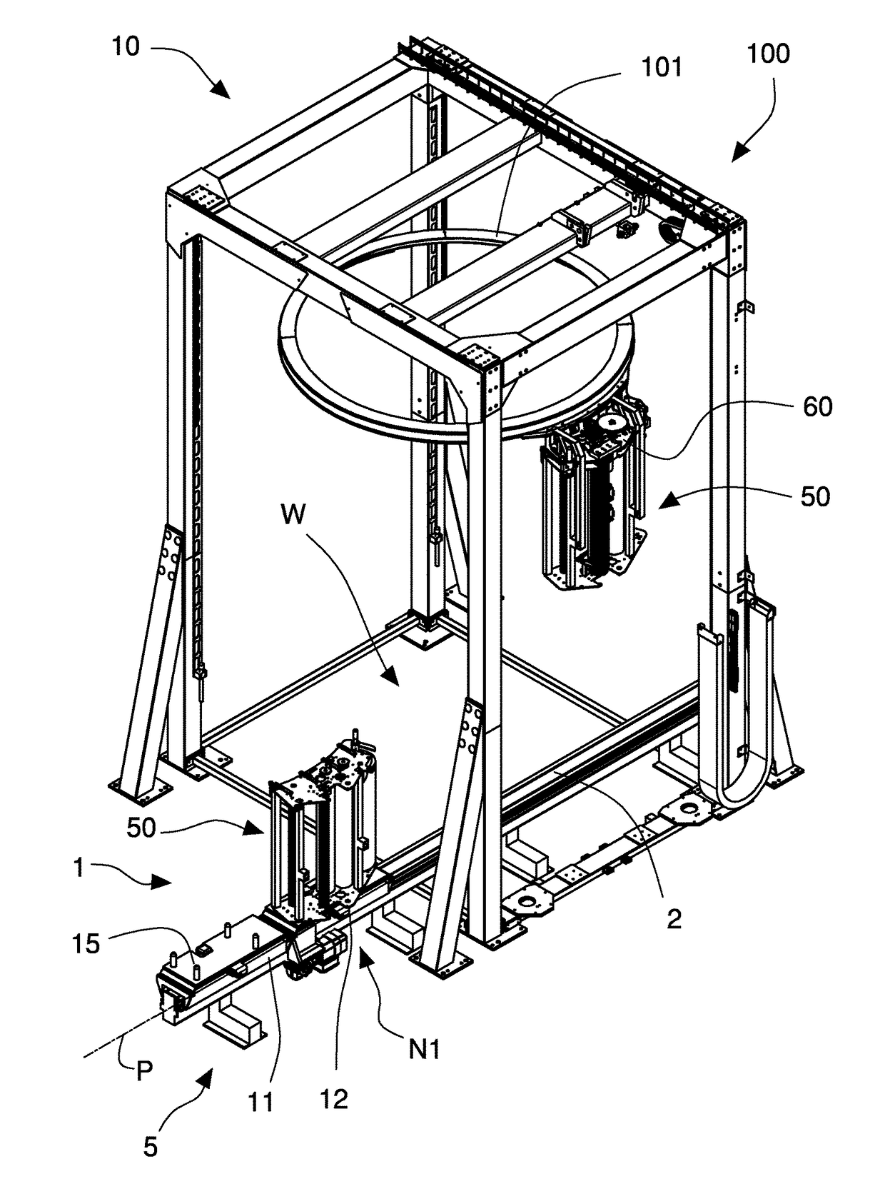 Apparatus and method for changing unwinding units in a wrapping machine, and unwinding apparatus