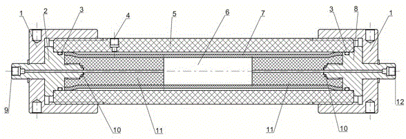 Instrument for measuring relative permeability of low permeability reservoir using nuclear magnetic resonance