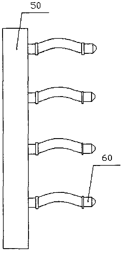 Spray-type evaporative cooling and circulating system of heating device