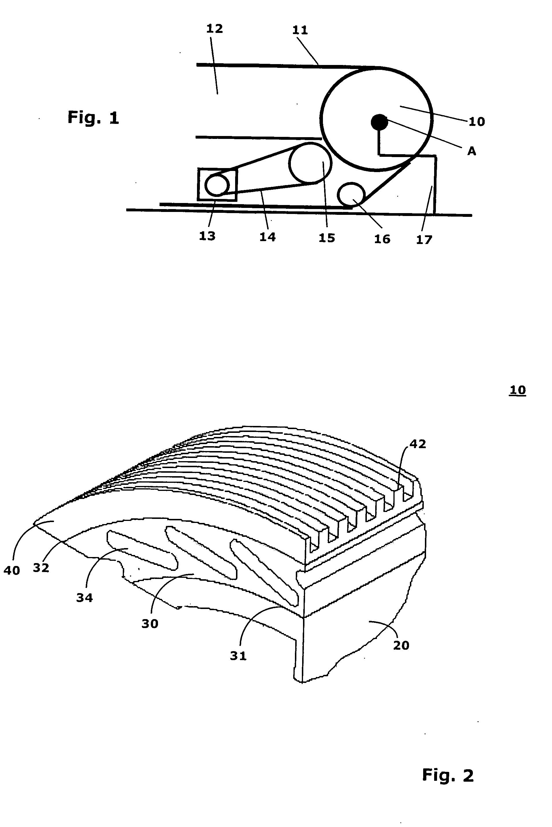 Wheel for driving a flexible handrail