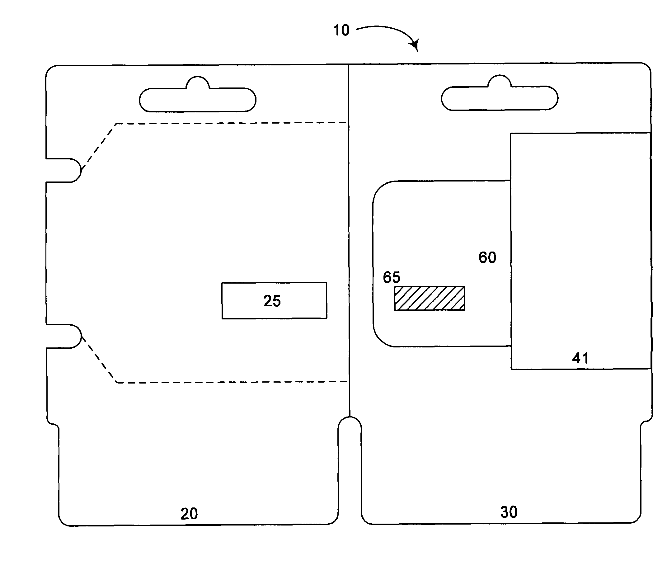 Foldable data card assembly and method