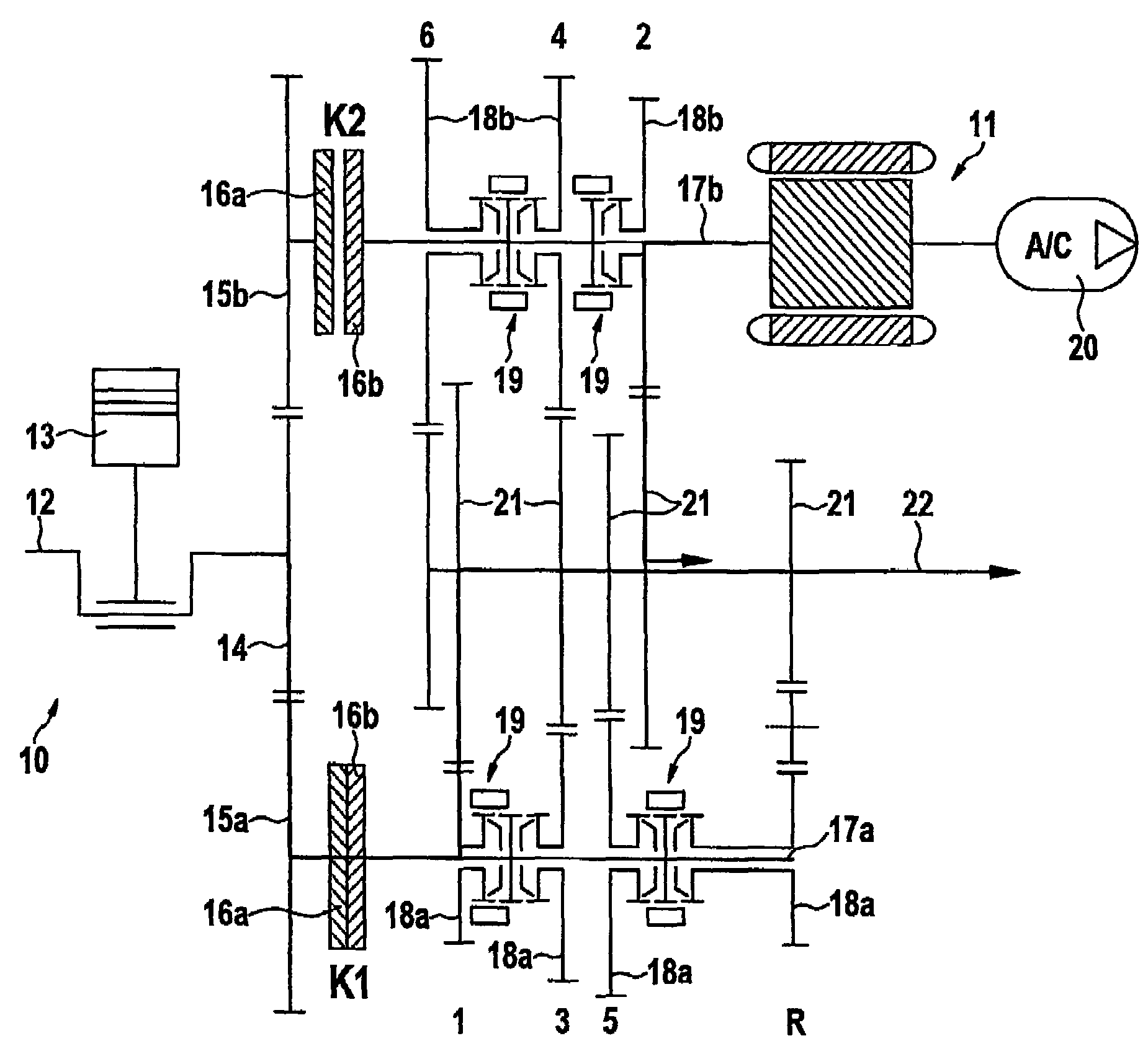 Automotive drive train and method for reducing chatter in the same