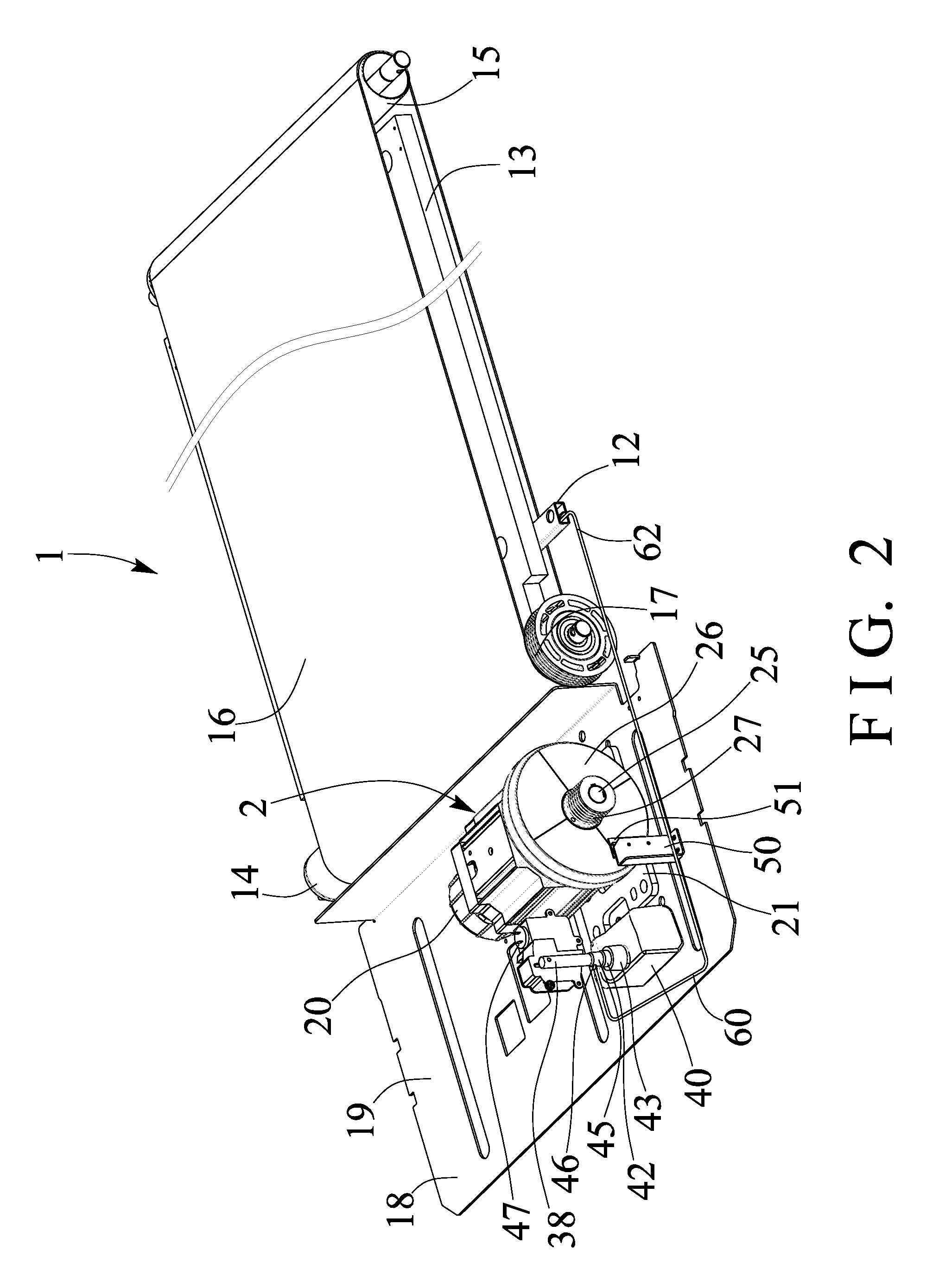 Treadmill lubricating mechanism