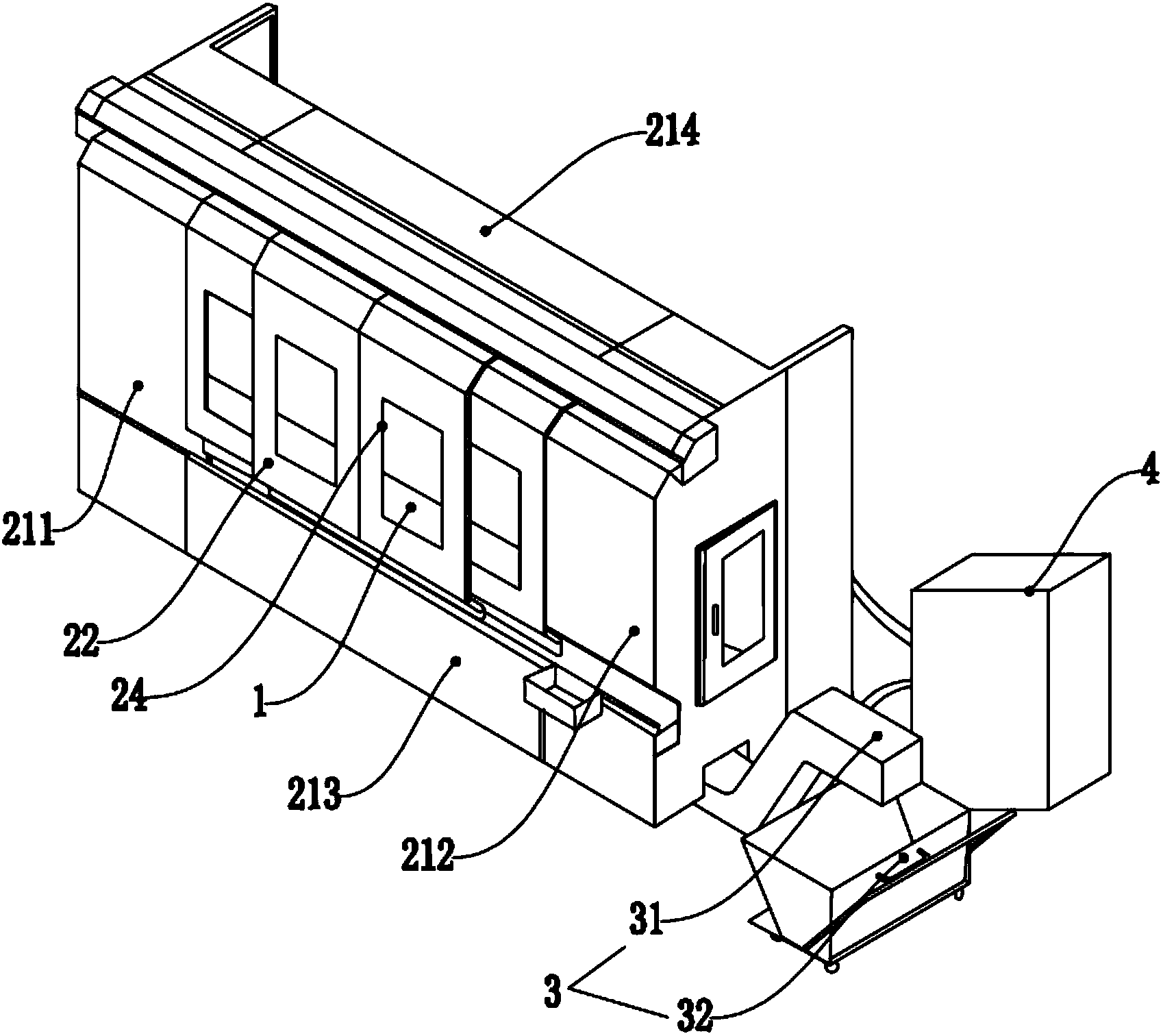 Working area scrap-proof system