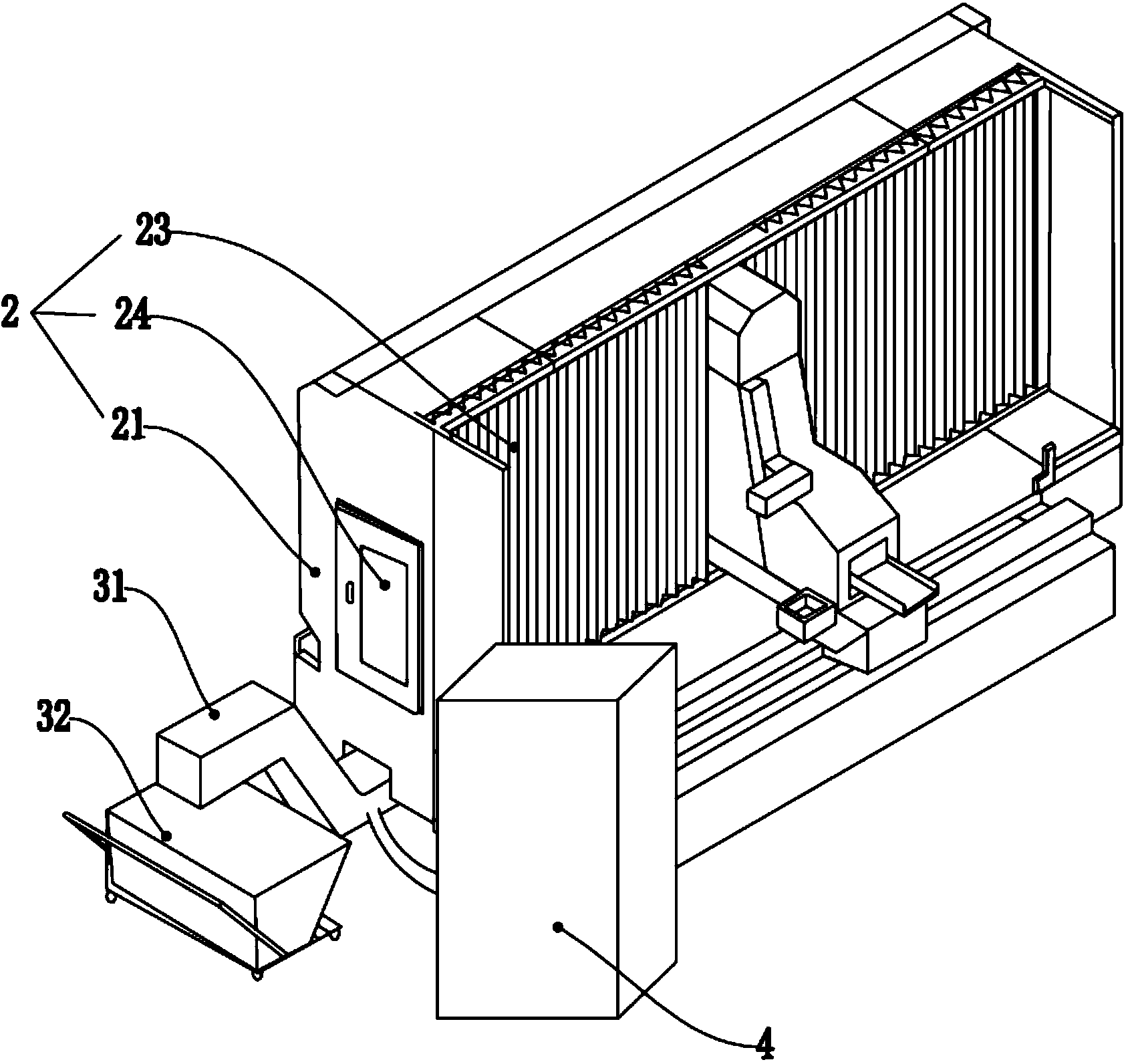 Working area scrap-proof system