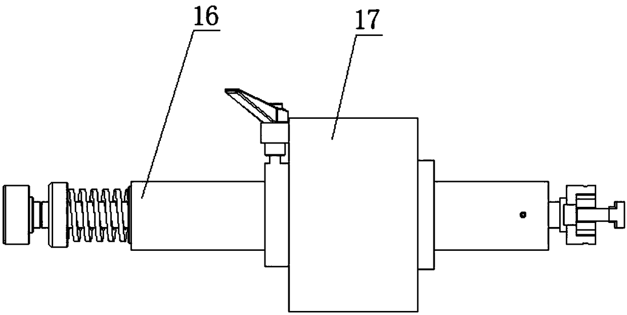 Axial-position-adjustable discharging shaft of die-cutting machine