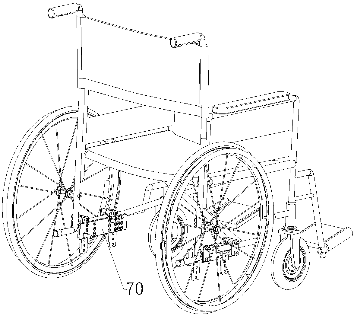 Hand-push wheelchair propeller