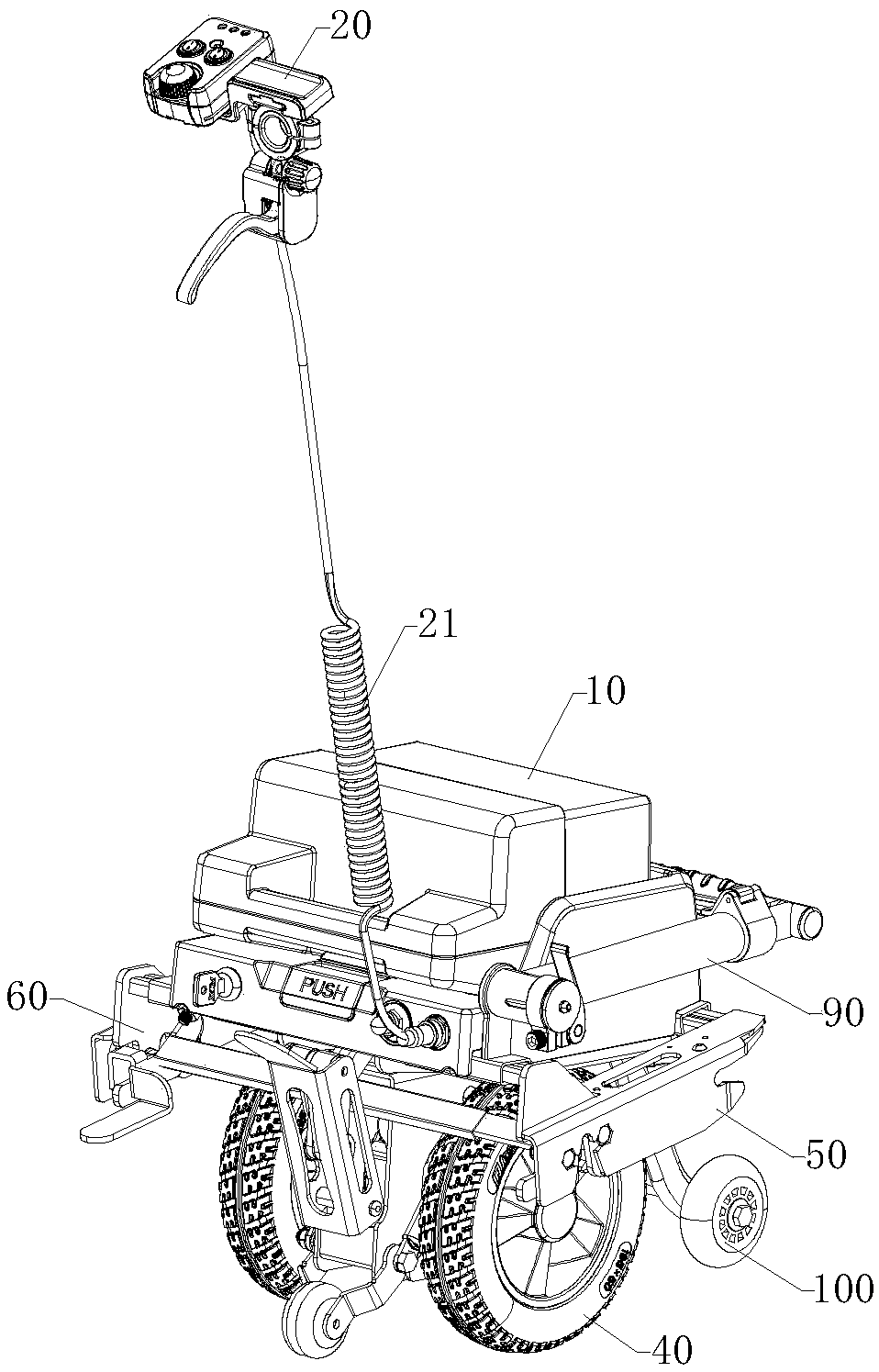 Hand-push wheelchair propeller