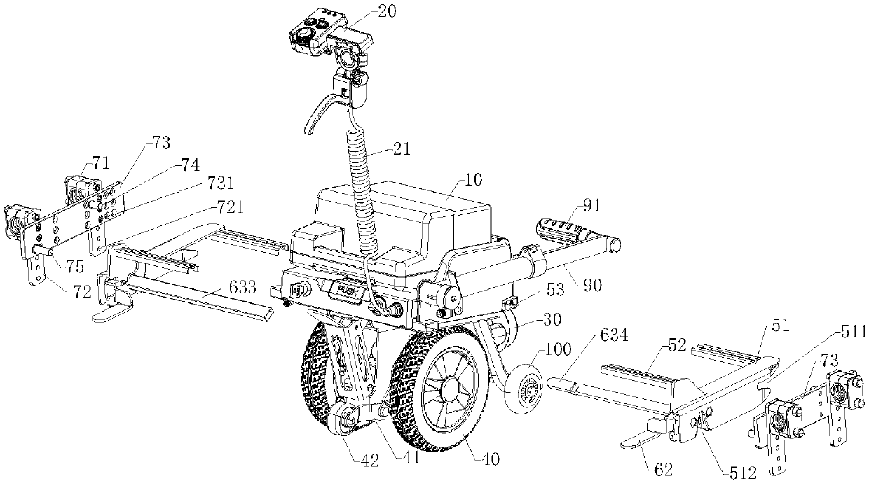 Hand-push wheelchair propeller