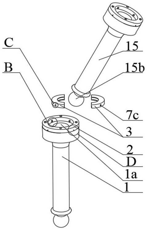 Multi-angle adjusted and locked multi-link connection device