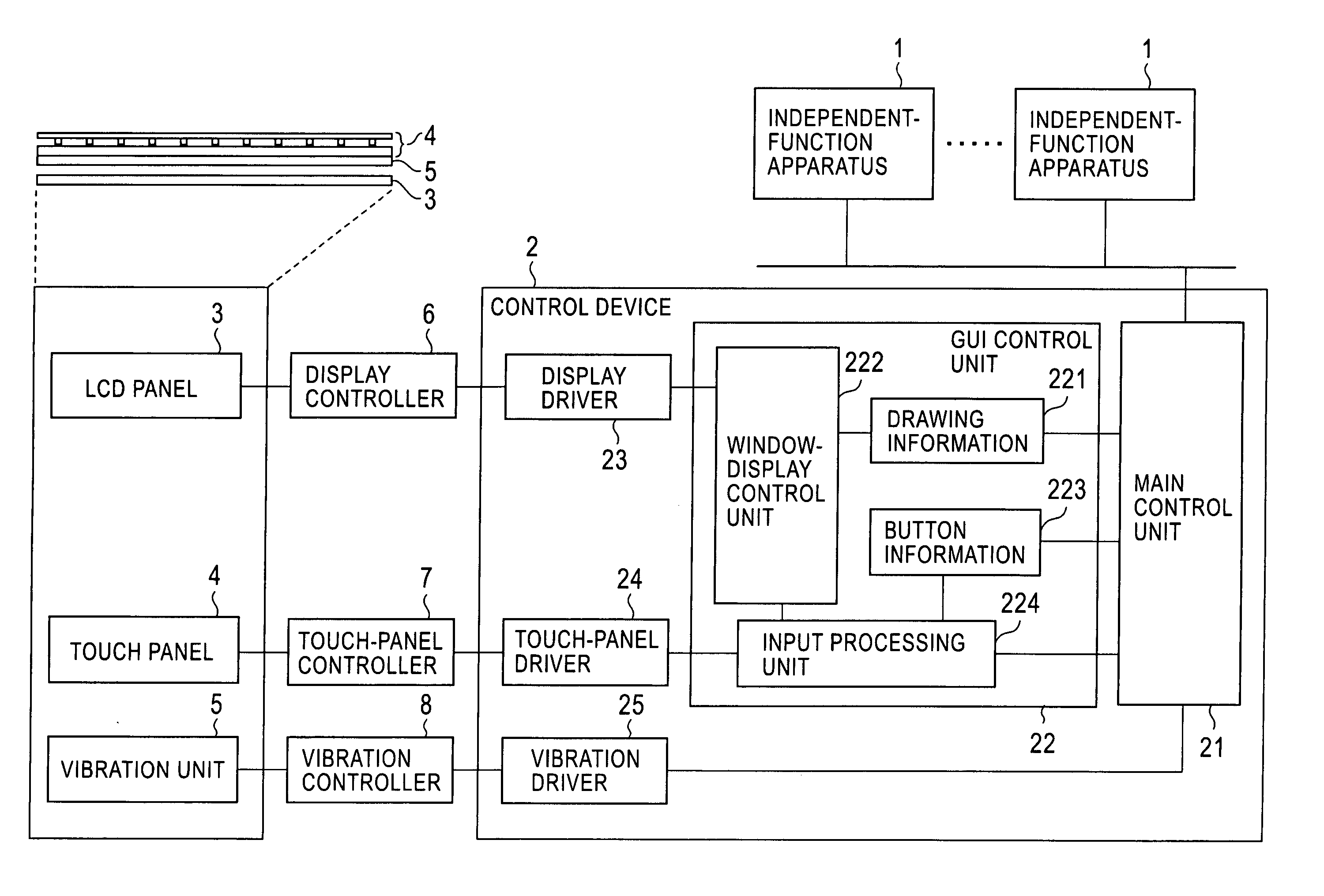 Input control apparatus and method for responding to input