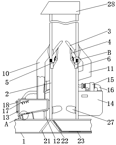 High-rise building garbage clearing and conveying passage