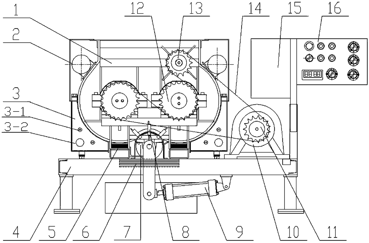 Asphalt mixture vibrating mixing indoor test operation method and device