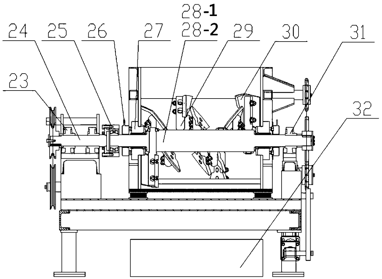 Asphalt mixture vibrating mixing indoor test operation method and device