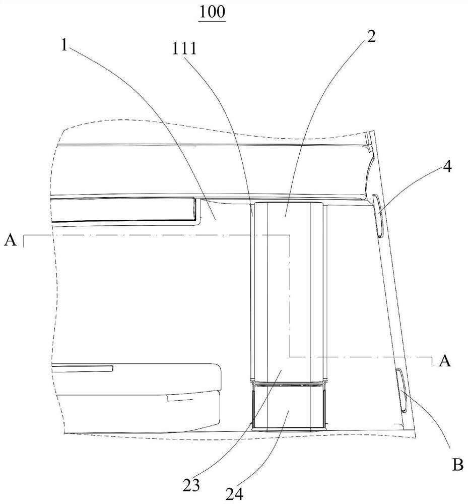 A kind of door handle structure and vehicle